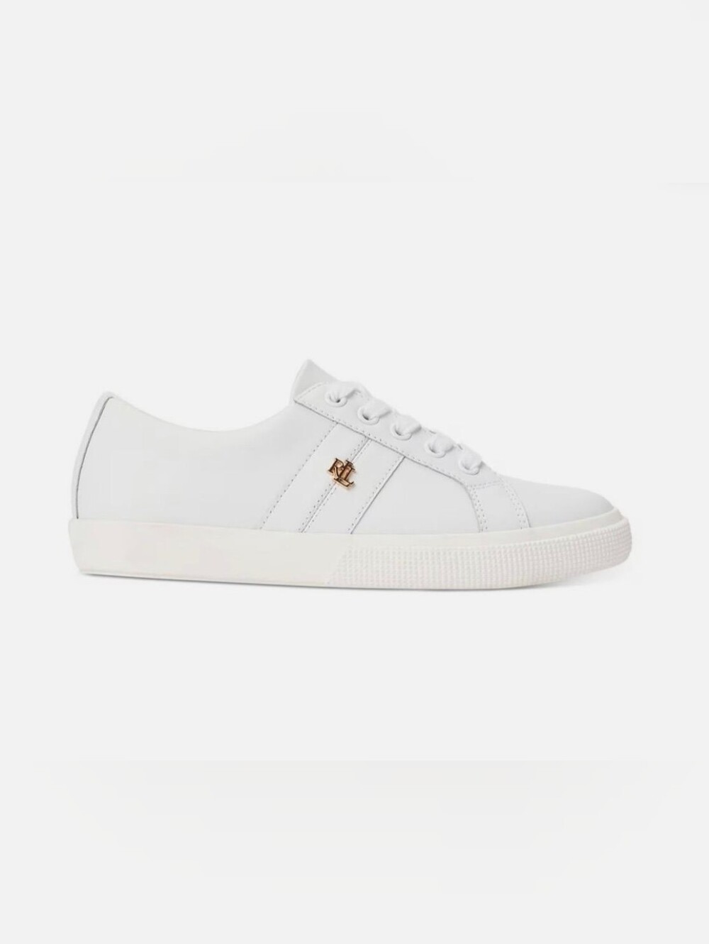 White Lauren Ralph Lauren Leather Sneakers
